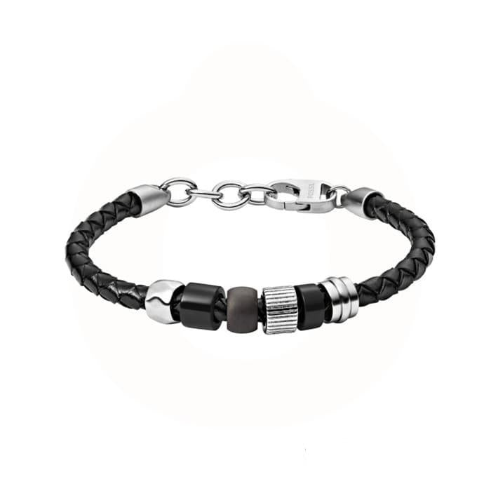 Fossil - Vintage Casual Armbånd Herre - stål/perler/læder JF03111998